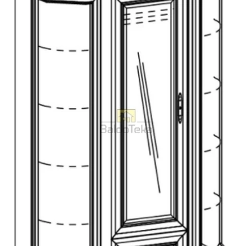 Aukštos kokybės MDF spinta su natūraliu medžio lukštu ir alksnio fasadais