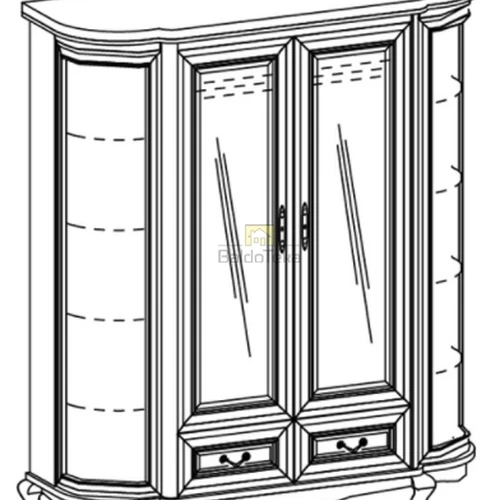 Plati spinta su natūralaus medžio lukštu ir MDF korpusu