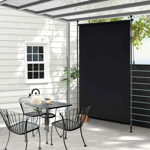 Juoda 150x310cm markizė – atspari blukimui ir rūdims
