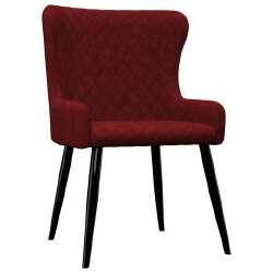 VidaXL Valgomojo kėdės (2 vnt, raudonos sp.) - Kėdės