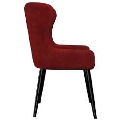 VidaXL Valgomojo kėdės (2 vnt, raudonos sp.) - Kėdės