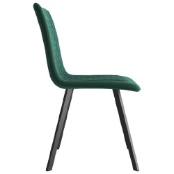 VidaXL Valgomojo kėdės (2 vnt, žalios) - Kėdės