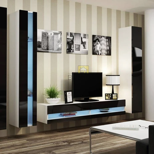 Stilinga LMDP/MDF spinta su blizgiais fasadais