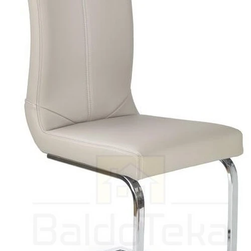 Balta blizgi ir ąžuolo sonoma spalvos stalo komplektas