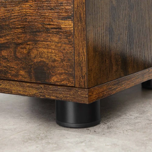 Vintažinės rudos vonios spintelės