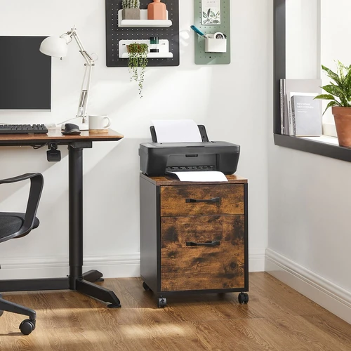 Tvirtas medžio drožlių plokštės konteineris 41x40x55 cm