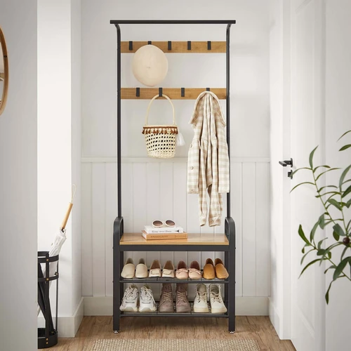 Tvirtas plieninis drabužių pakabukas 72x33,7x183 cm