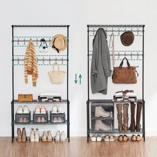 Daugiafunkcinis palto stovas su apsauga nuo apsivertimo