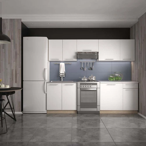 Stambus 240cm virtuvės komplektas su 28mm stalviršiu