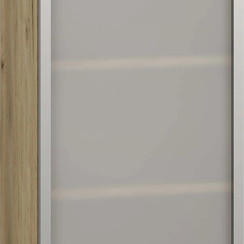 Komoda balta, 40x72x30 cm, su stiklo ir aliuminio rėmu