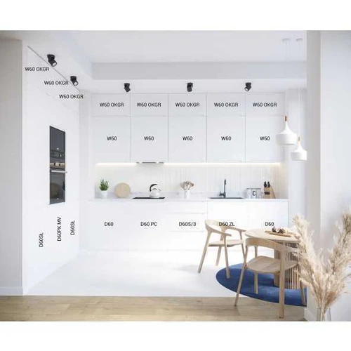 ZOYA D60SŁ stulpinė spintelė su orkaite ir mikrobangų krosnele