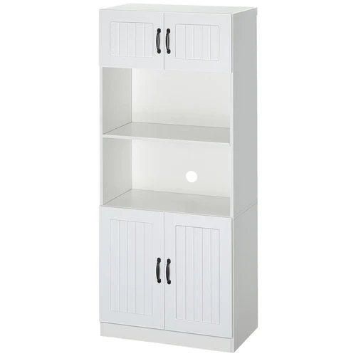 Virtuvės spintelė Homcom 70x40x170cm., baltos spalvos