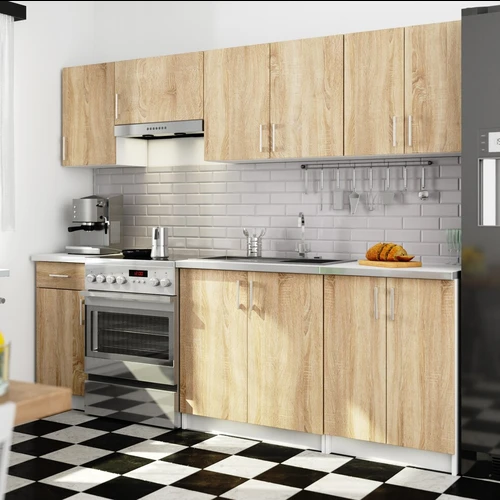 Funkcionalūs virtuvės baldai su madinga išvaizda