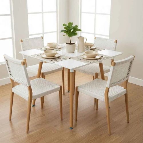 Virtuvės stalas Relaxdays, iki 4 asmenų, 75 × 75 × 75 cm - Stalai
