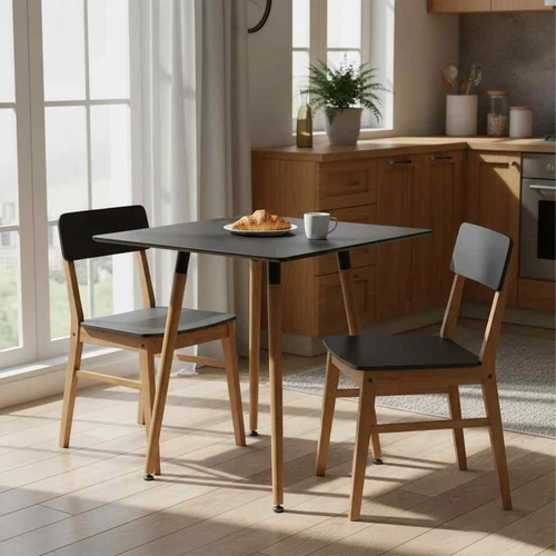 Virtuvės stalas Relaxdays, iki 4 asmenų, 75 × 75 × 75 cm - Stalai
