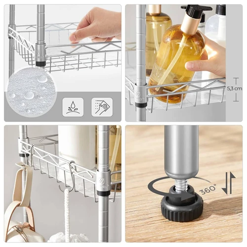 Vonios kambario magija – 5 aukštų lentyna