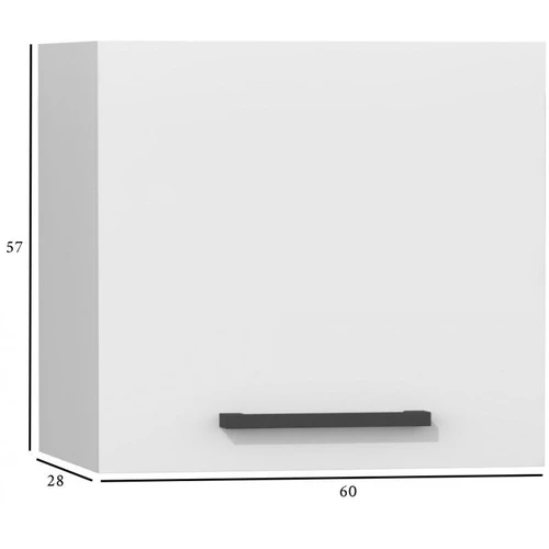 Kompaktiška balta spintelė 57x60x28 cm