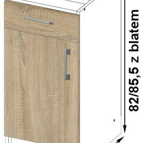 Funkcionalūs baldai su stalčiais ir lentynomis