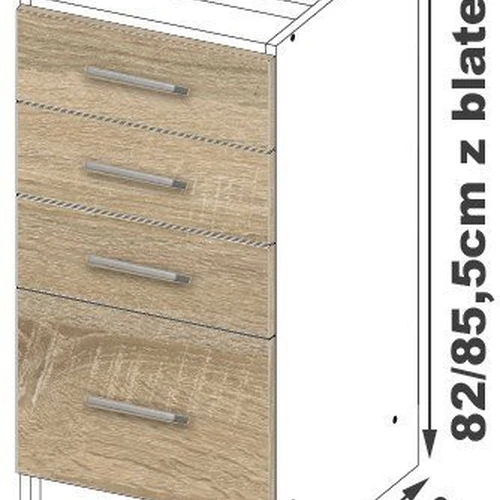 Lima spintelė su 4 stalčiais – puikus pasirinkimas