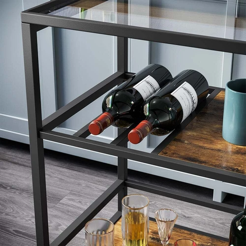 Idealus vežimėlis gėrimams ir užkandžiams