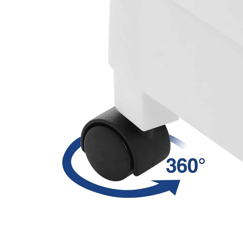 Modernus vežimėlis su 4 universaliomis lentynomis