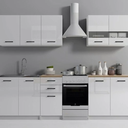Virtuvinių spintelių komplektas Set 200, baltas