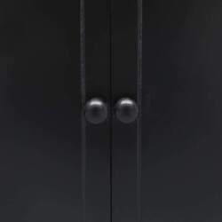 Vonios kambario spintelė (46x24x116cm, juodos sp.) - Vonios spintelės