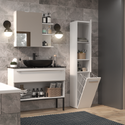 Ergonominė spinta su plastikinėmis rankenomis ir ABS apdaila