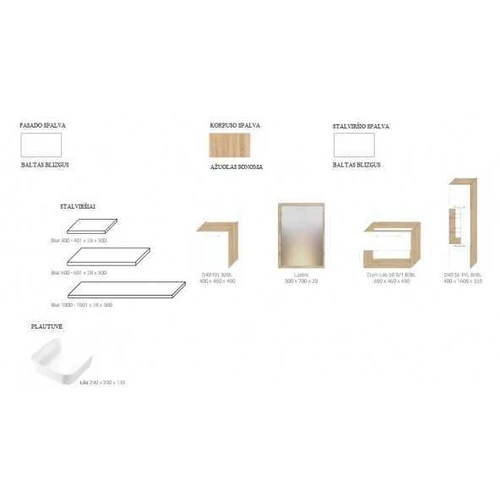 Blizgus stalviršis ir kokybiškas Ąžuolo Sonoma korpusas