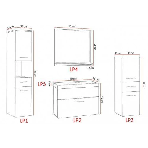 Praustuvo spintelė su funkcionaliais stalčiais