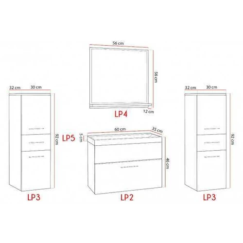 Praustuvo spintelė su stalčiais ir universaliais kreipiančiaisiais