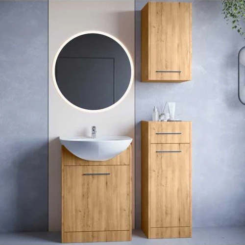 Vonios komplektas NEPPA LED ąžuolas artisan