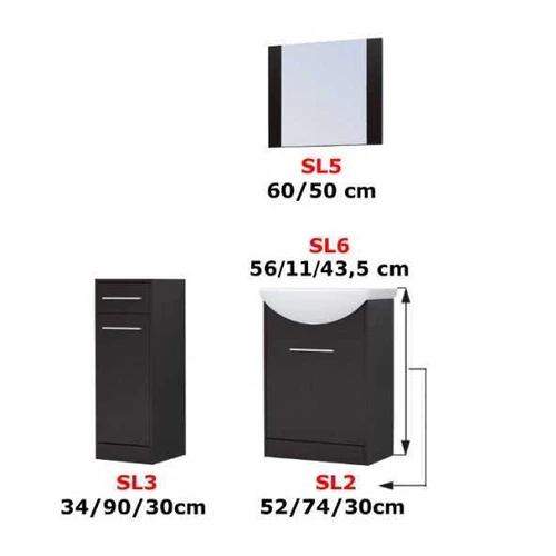 Praustuvo spintelė su universaliais kreipiančiaisiais