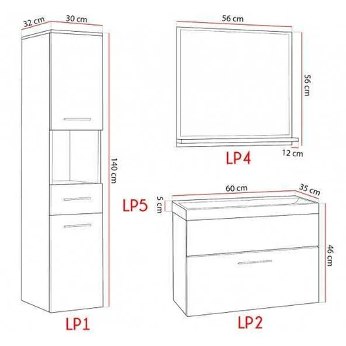 Ąžuolo „Artisan“ laminuoti baldai – modernus vonios kambario sprendimas