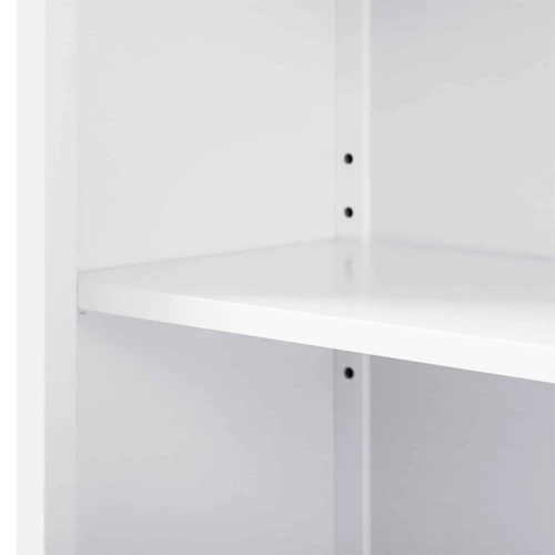 Elegantiška baltos spintelės su dideliu stalčiumi