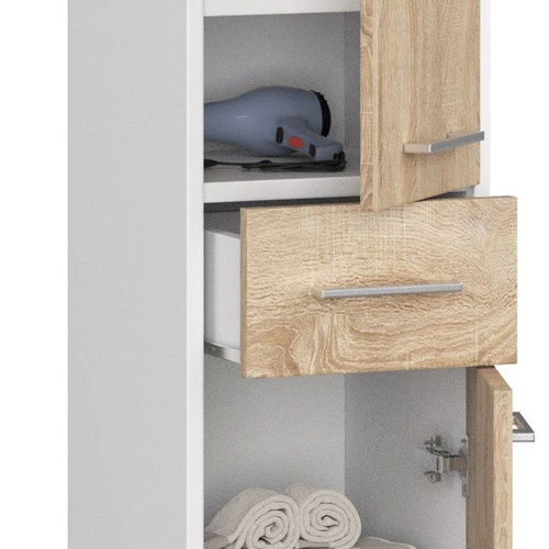 Vonios stulpelis FIN 2D su funkcionaliomis spintelėmis ir stalčiais