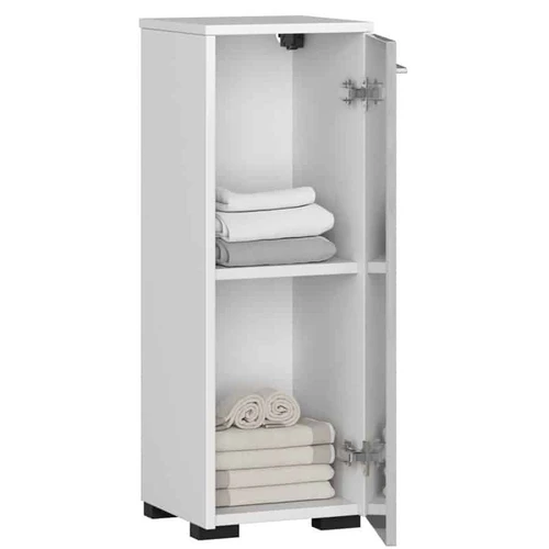 Talpi vonios spintelė FIN S30 su baltu ir metaliniu atspalviu