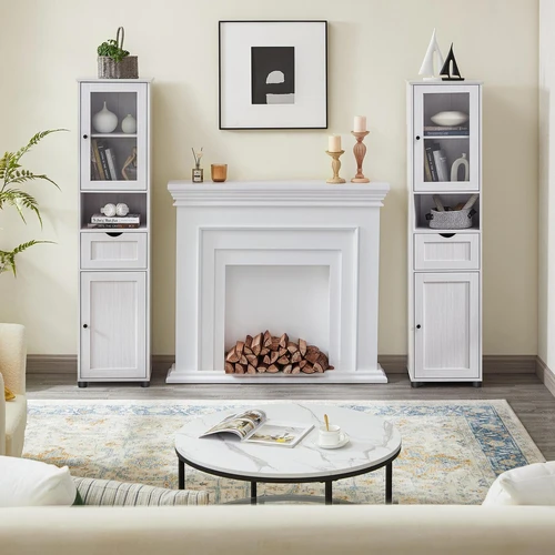 40x30x165 cm vonios spintelė su apsauga nuo apvirtimo