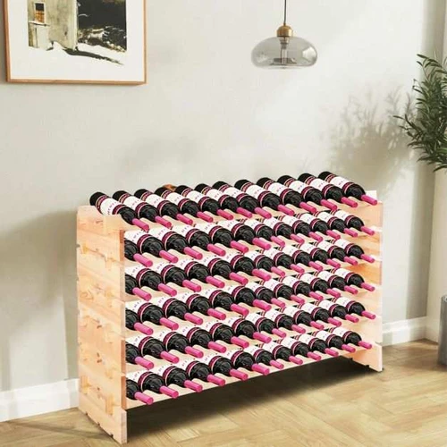 Kompaktiška 119x29x72cm vyno lentyna
