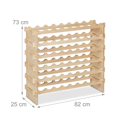 Vyno lentynėlė Relaxdays 10047612.0, 48 buteliams, 82 × 73 × 25 cm - Lentynos