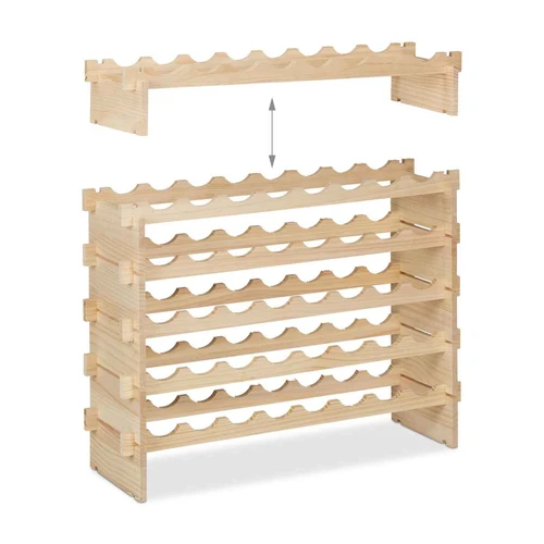 Vyno lentynėlė Relaxdays 10047612.0, 48 buteliams, 82 × 73 × 25 cm - Lentynos