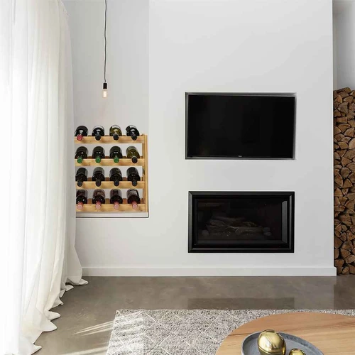 Vyno stovas Relaxdays 10047489.0, 16 butelių, 45 × 42,5 × 23,5 cm - Lentynos