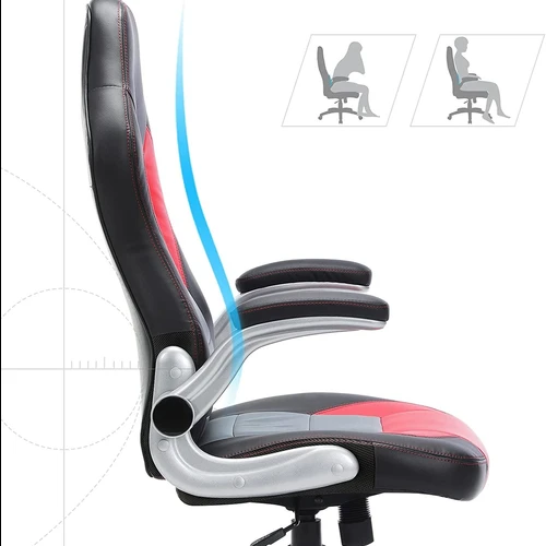 Komfortiška žaidimų kėdė su siūbavimo funkcija