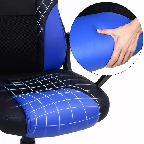 Patogi biuro kėdė su dygsniuotu raštu ir stabiliais matmenimis