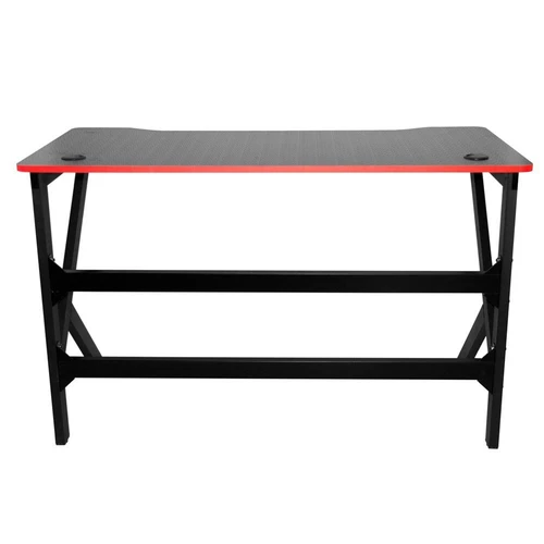 Ergonominis žaidimų stalas su angomis laidams