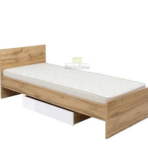 Patogi lova su ąžuolo wotan atspalviu