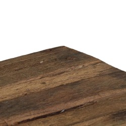 Žemas kavos staliukas, 110x60x35cm, perdirbta mediena, plienas - Žurnaliniai (kavos) staliukai