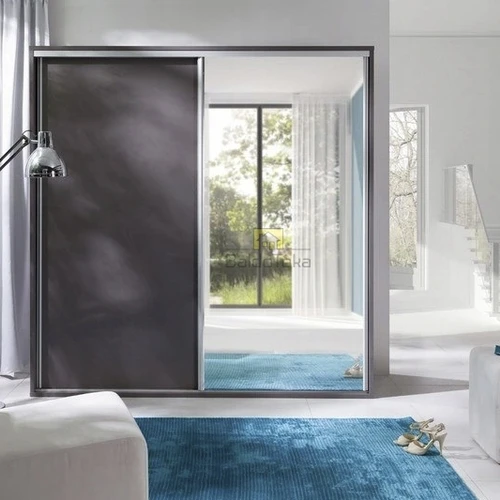 Aukštos kokybės spinta ZONDA, pilka matinė/balta blizgi, 1 vnt.