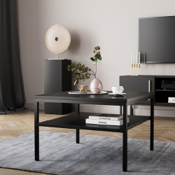 Elegantiškas kavos staliukas EL9671 su laminatuotu MDF viršumi