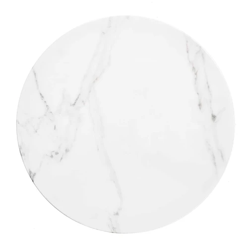 Elegantiškas stiklo stalas su aukso ir marmuro akcentais